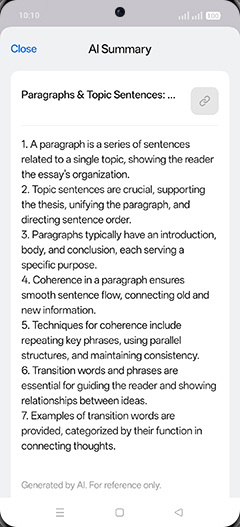 Step 7: Check Summary.