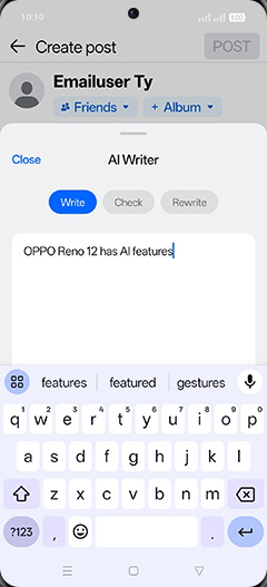 Step 6: Enter Event, people or time and tap on down arrow.