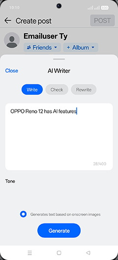 Step 7: Tap on Generate.