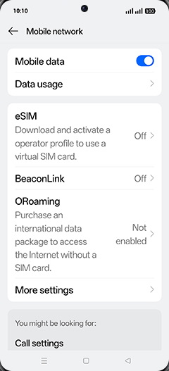 Step 4: Tap on Data usage.