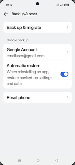 Step 5: Tap on Reset phone.