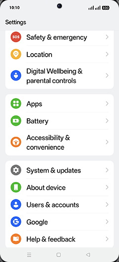 Step 3: Tap on Apps.