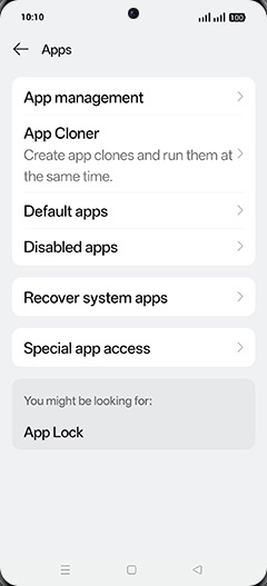Step 4: Tap on Default apps.