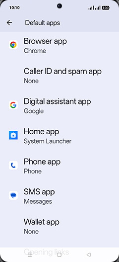 Step 5: Tap on Browser app.