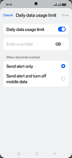 Step 14: Tap on Enter a number.