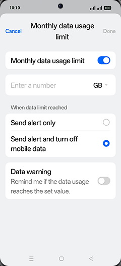 Step 20: Tap on Enter a number.