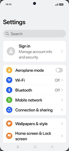 Step 3: Tap on Mobile network.