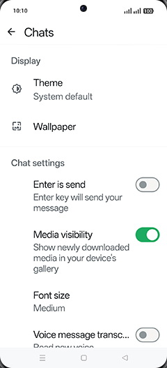 Step 6: Tap on Enter is send to turn ON.