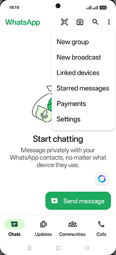 Step 4: Tap on Settings.