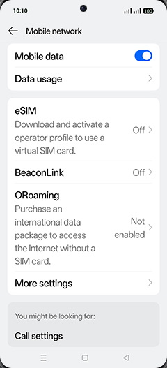 Step 4: Tap on Data usage.