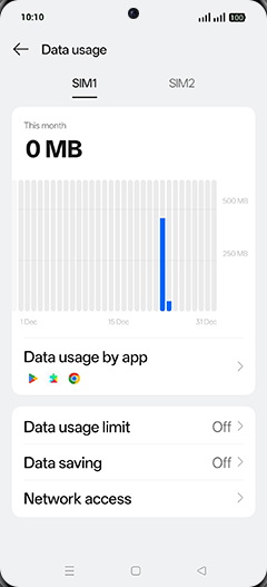 Step 5: Tap on Network access.