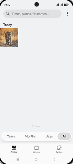 Step 3: Tap on Albums tab.