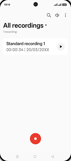 Step 3: Tap on Record icon.