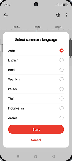 Step 9: Select desired language.
