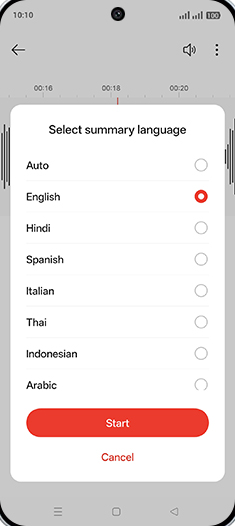 Step 10: Tap on Start.