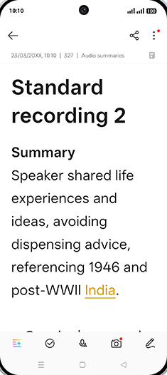 Step 14: Check Recording summary.