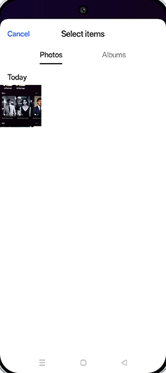 Step 7: Tap on Albums tab.