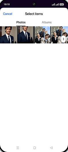 Step 9: Tap on Albums tab.