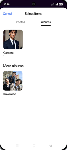 Step 10: Tap on Image folder.