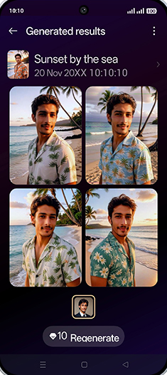 Step 15: Check the generated photos.