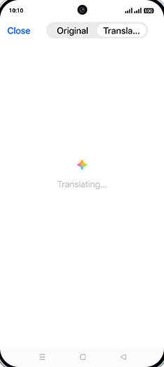 Step 9: Translating document.