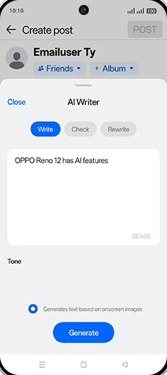 Step 7: Tap on Generate.