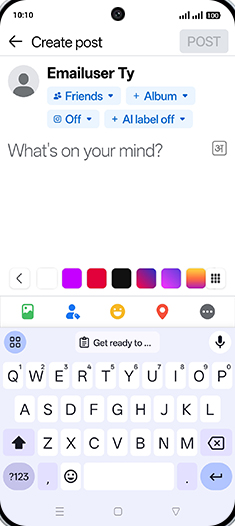 Step 10: Paste the copied data, tap and hold on text box.