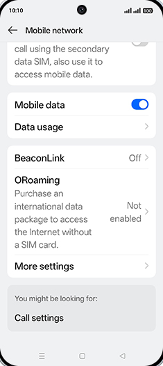 Step 4: Tap on Data usage.