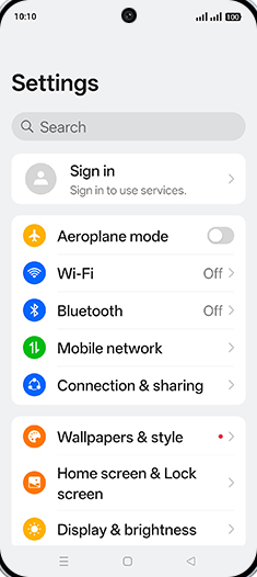 Step 3: Tap on Mobile network.