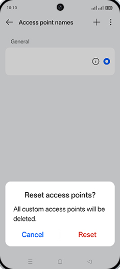 Step 8: Tap on Reset.