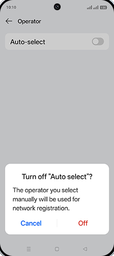 Step 7: Tap on Off.