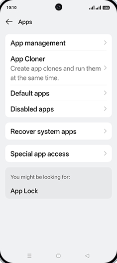 Step 4: Tap on Default apps.