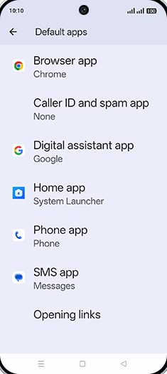 Step 5: Tap on Browser app.