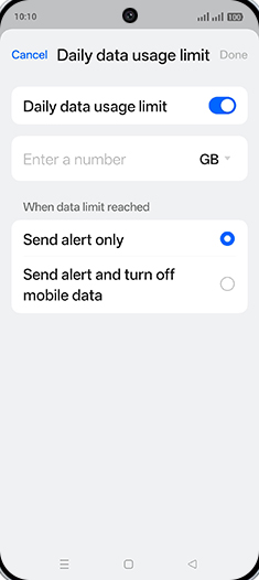 Step 12: Tap on Enter a number.