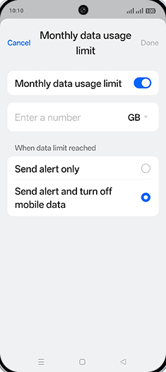 Step 18: Tap on Enter a number.
