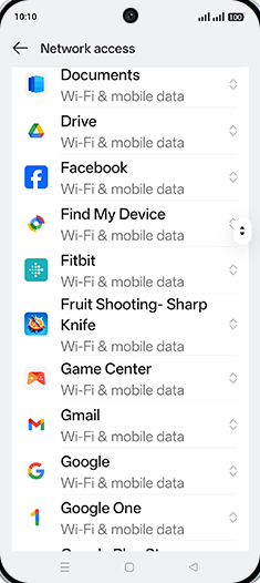 Step 6: Tap on desired App.