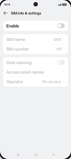 Step 5: Tap on Enable to turn ON.