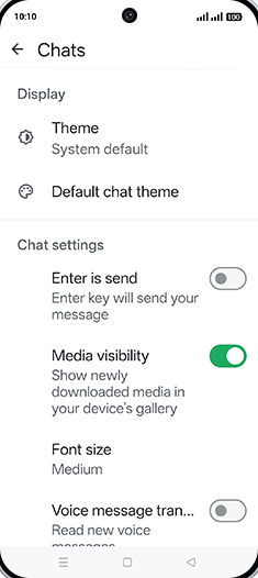 Step 6: Tap on Enter is send to turn ON.