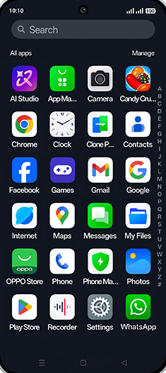 Step 2: Tap on WhatsApp icon.