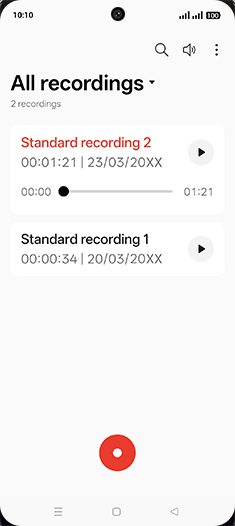 Step 6: Tap on Recording.