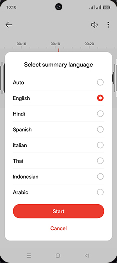 Step 10: Tap on Start.