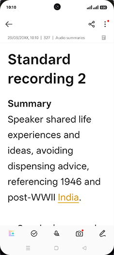 Step 14: Check Recording summary.