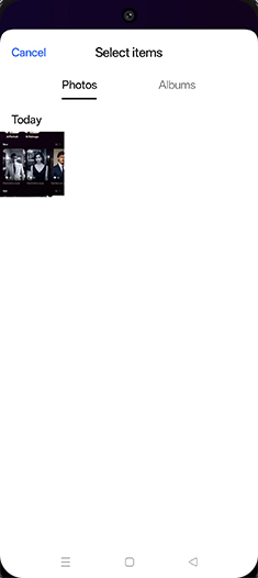 Step 7: Tap on Albums tab.