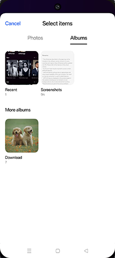 Step 8: Tap on Image folder.