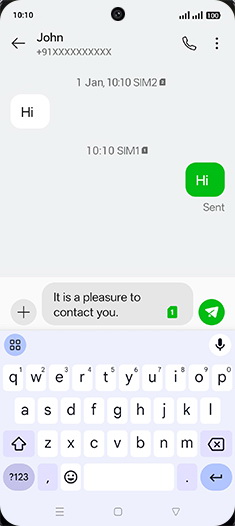 Step 8: Tap on Send icon.