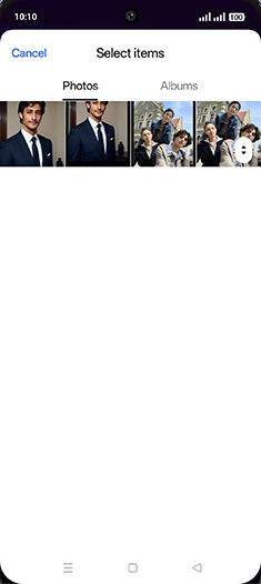 Step 9: Tap on Albums tab.