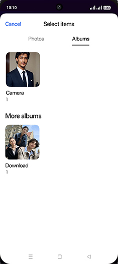 Step 10: Tap on Image folder.