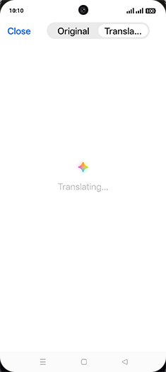 Step 9: Translating document.