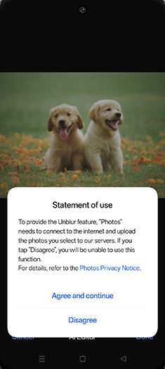 Step 9: Tap on Agree and continue.