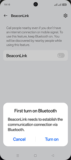 Step 6: Tap on Turn on.